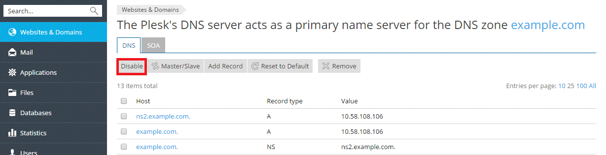 DNS_disable