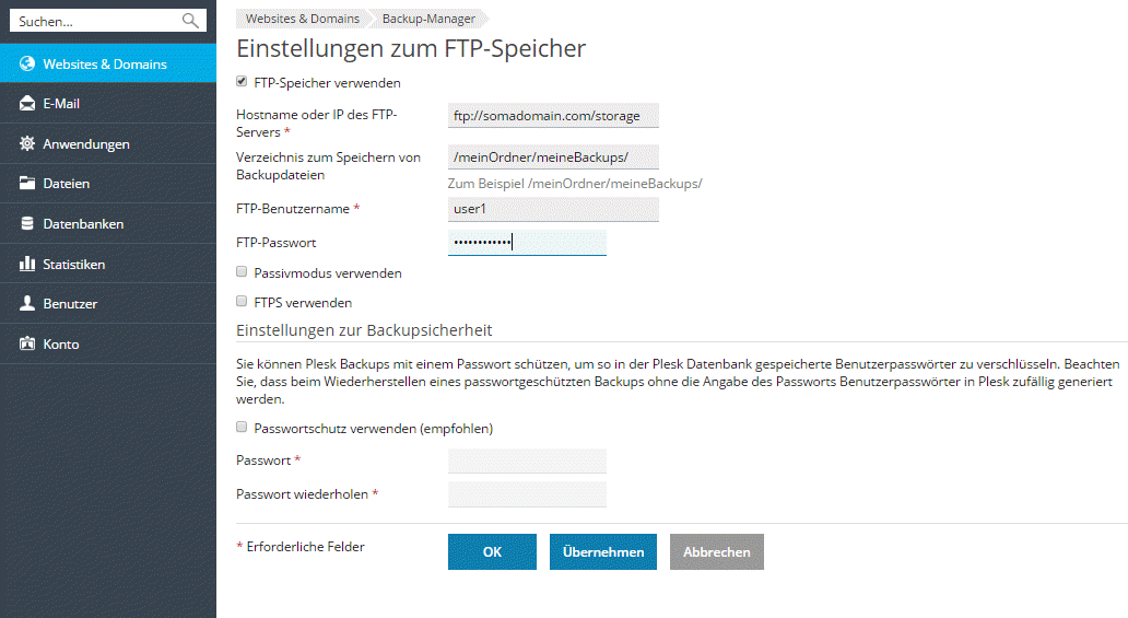 FTP_storage_settings