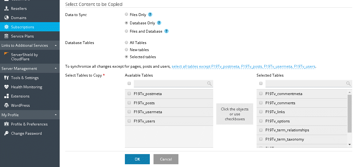 Sync_select_tables